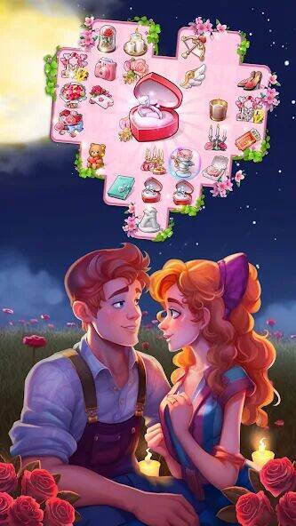 Скачать взломанную Merge Love - История Отеля [Много денег] MOD apk на Андроид