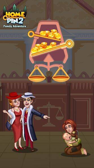 Скачать взломанную Home Pin 2: Family Adventure [Много монет] MOD apk на Андроид