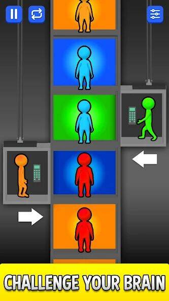 Скачать взломанную Сортировка по этажам [Много монет] MOD apk на Андроид