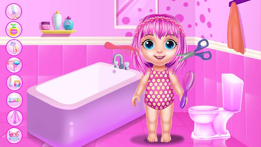 Скачать взломанную Baby Girl Caring Pinky Style [Много монет] MOD apk на Андроид