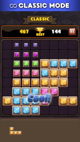 Скачать взломанную Block Puzzle 8x8 [Много монет] MOD apk на Андроид