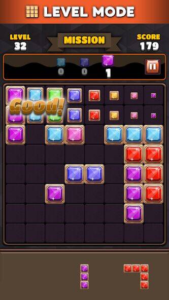 Скачать взломанную Block Puzzle 8x8 [Много монет] MOD apk на Андроид
