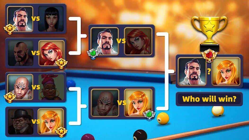 Скачать взломанную 8 Pool Clash [Много монет] MOD apk на Андроид