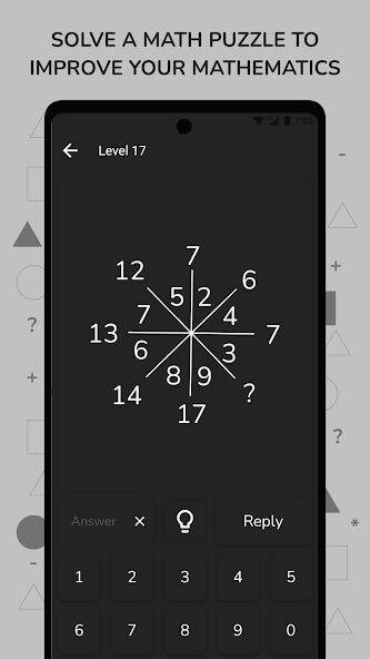 Скачать взломанную Math Puzzles & Brain Riddles [Много денег] MOD apk на Андроид
