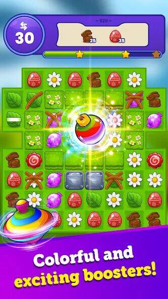 Скачать взломанную Easter Magic - Match 3 Game [Мод меню] MOD apk на Андроид