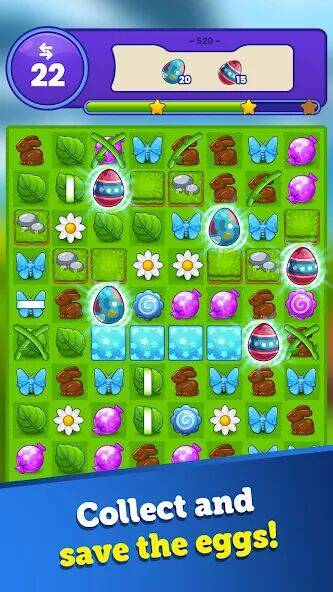 Скачать взломанную Easter Magic - Match 3 Game [Мод меню] MOD apk на Андроид