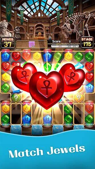 Скачать взломанную Jewel World Museum [Много монет] MOD apk на Андроид