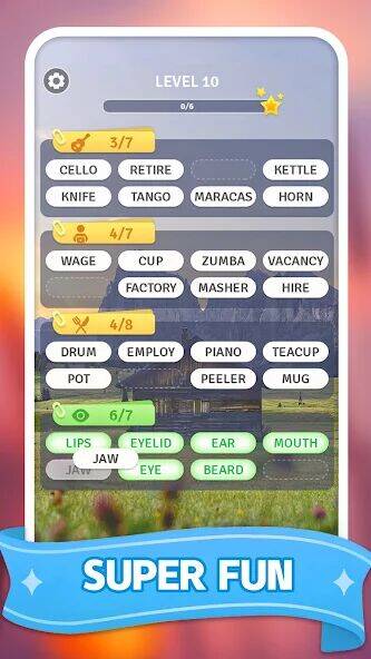 Скачать взломанную Word Sort [Много денег] MOD apk на Андроид
