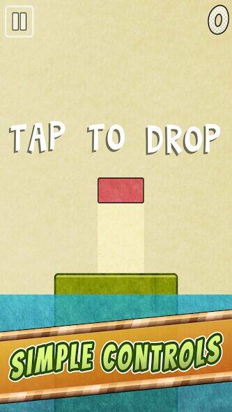 Скачать взломанную Drop Stack Block Stacking Game [Мод меню] MOD apk на Андроид