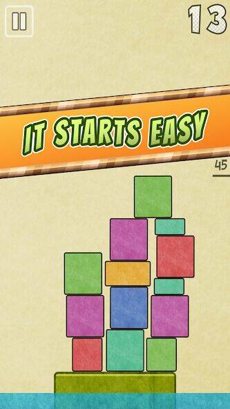Скачать взломанную Drop Stack Block Stacking Game [Мод меню] MOD apk на Андроид
