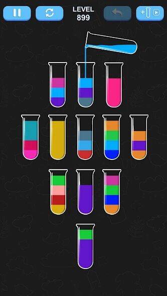 Скачать взломанную Water Sort Puzzle [Много денег] MOD apk на Андроид