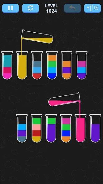 Скачать взломанную Water Sort Puzzle [Много денег] MOD apk на Андроид