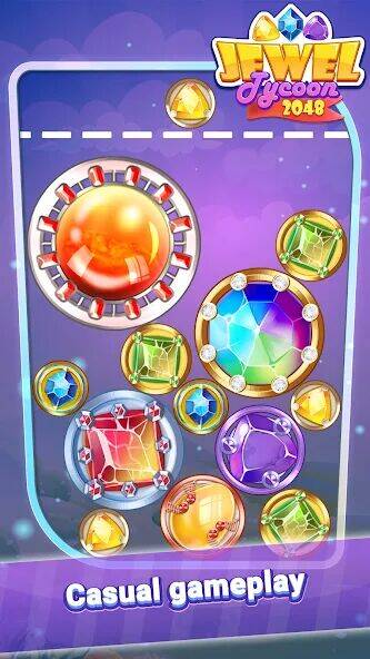 Скачать взломанную Jewel Tycoon 2048 [Бесплатные покупки] MOD apk на Андроид