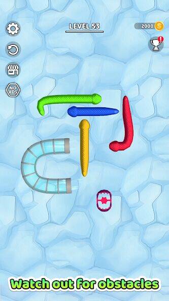 Скачать взломанную Tangled Snakes [Много монет] MOD apk на Андроид