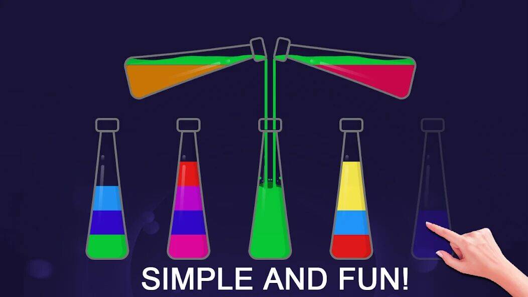 Скачать взломанную Color Sort Puzzle-Puzzle Game [Много монет] MOD apk на Андроид