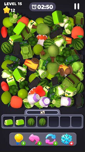 Скачать взломанную Puzzle Match 3D - Tile Master [Много денег] MOD apk на Андроид