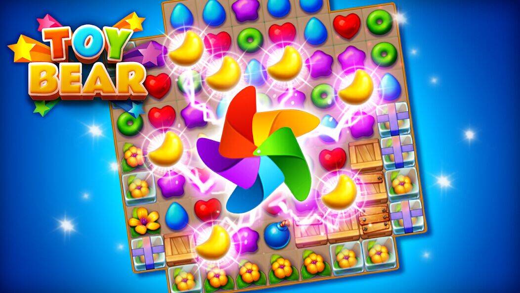 Скачать взломанную Toy Bear Sweet POP: Match 3 [Много монет] MOD apk на Андроид