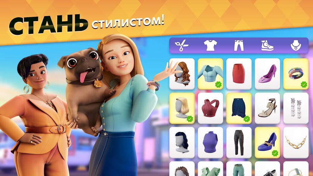 Скачать взломанную Makeover Match: Игра три в ряд [Мод меню] MOD apk на Андроид