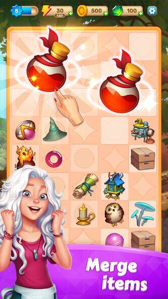 Скачать взломанную Mergic: Merge & Magic [Много монет] MOD apk на Андроид