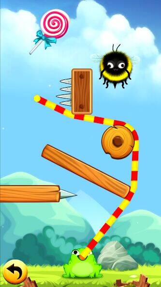Скачать взломанную Frog Thife: Candy Thief Puzzle [Много денег] MOD apk на Андроид