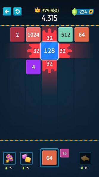 Скачать взломанную 1M - Merge Number Block Puzzle [Много монет] MOD apk на Андроид