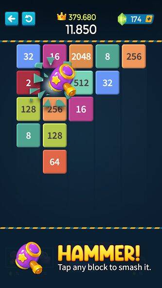 Скачать взломанную 1M - Merge Number Block Puzzle [Много монет] MOD apk на Андроид