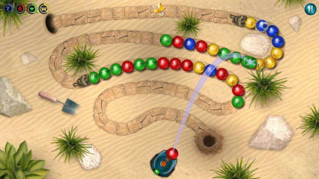 Скачать взломанную Marbles Garden [Много монет] MOD apk на Андроид