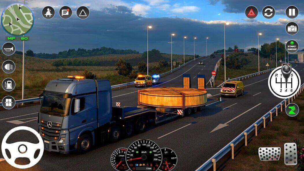 Скачать взломанную евро грузовой симулятор 3d [Мод меню] MOD apk на Андроид