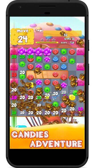 Скачать взломанную Candy 2023-Candy Match 3 Game [Мод меню] MOD apk на Андроид