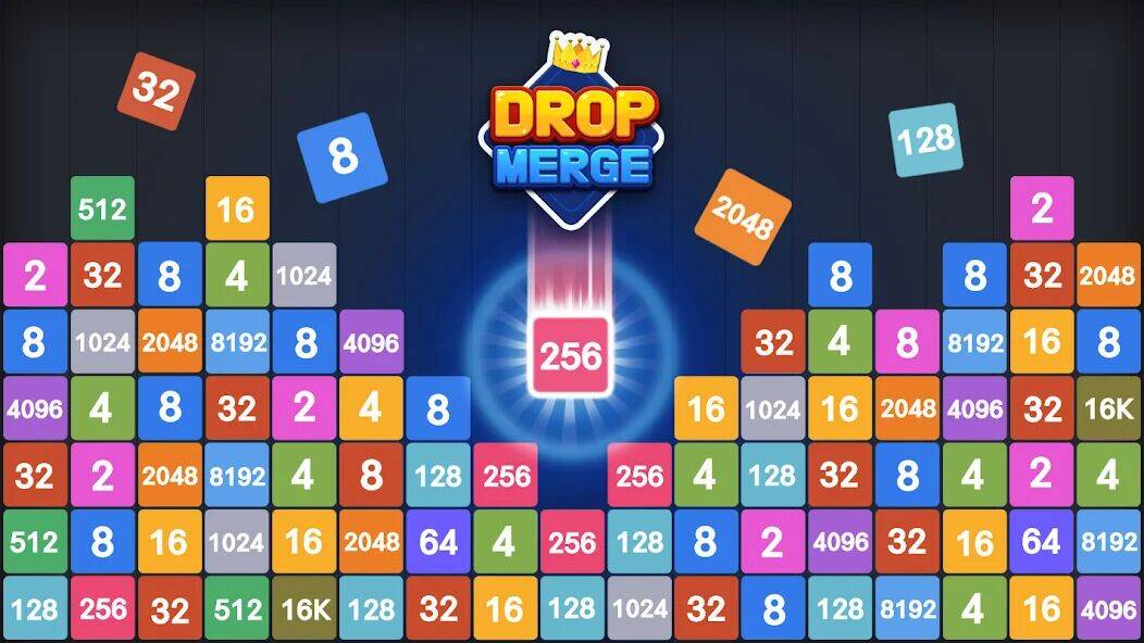 Скачать взломанную Drop Merge® : Number Puzzle [Мод меню] MOD apk на Андроид