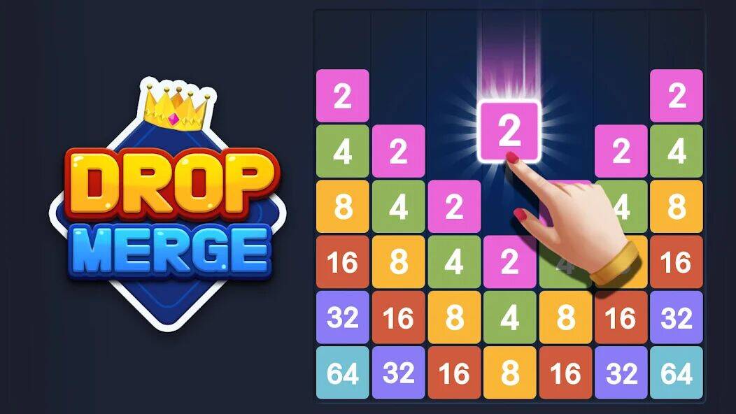 Скачать взломанную Drop Merge® : Number Puzzle [Мод меню] MOD apk на Андроид