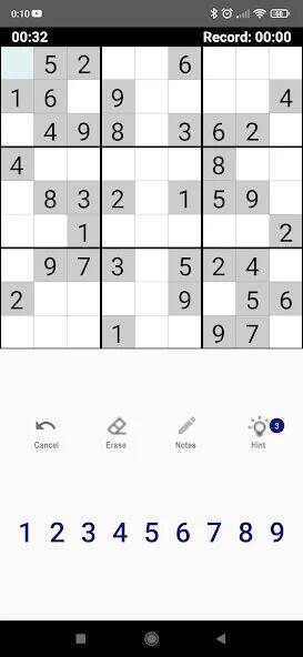 Скачать взломанную Sudoku Offline levels [Много денег] MOD apk на Андроид