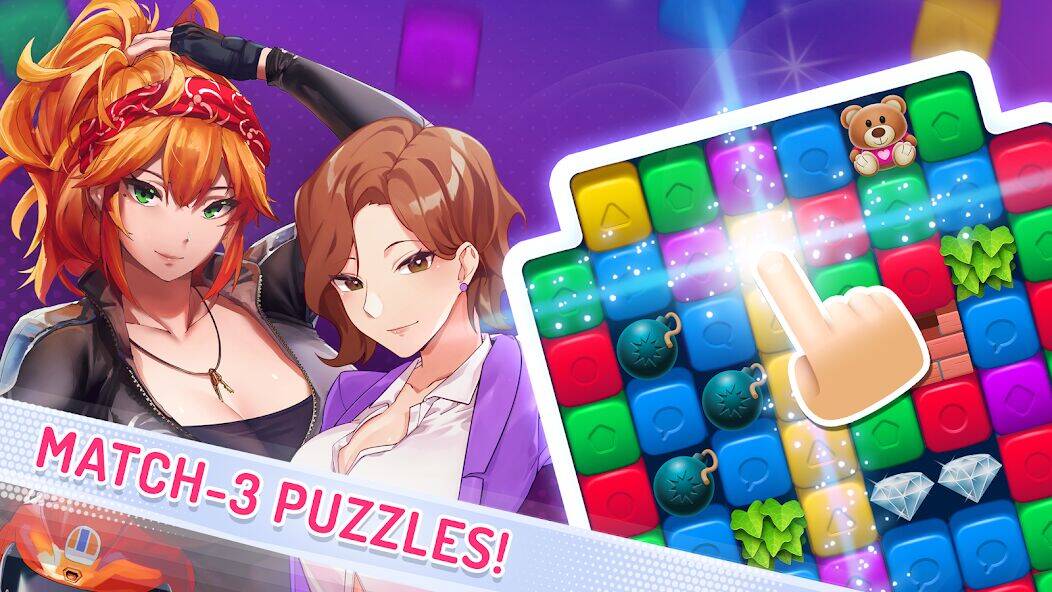 Скачать взломанную Eroblast: Waifu Dating Sim [Много монет] MOD apk на Андроид
