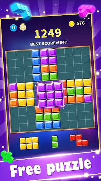 Скачать взломанную Block Gems: Block Puzzle Games [Много монет] MOD apk на Андроид