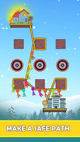 Скачать взломанную Rope Puzzle [Много монет] MOD apk на Андроид