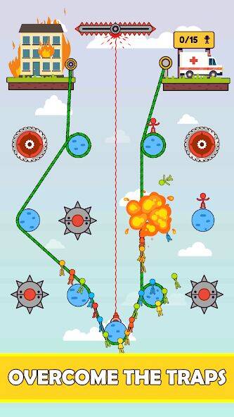 Скачать взломанную Rope Puzzle [Много монет] MOD apk на Андроид