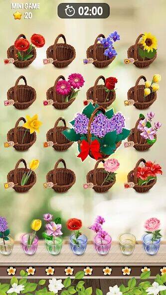 Скачать взломанную Zen Blossom: Flower Tile Match [Мод меню] MOD apk на Андроид