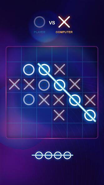 Скачать взломанную Tic Tac Toe 2 Player: XO Game [Много денег] MOD apk на Андроид