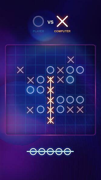 Скачать взломанную Tic Tac Toe 2 Player: XO Game [Много денег] MOD apk на Андроид