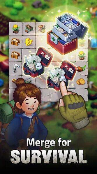 Скачать взломанную Merge Survival : Wasteland [Бесплатные покупки] MOD apk на Андроид