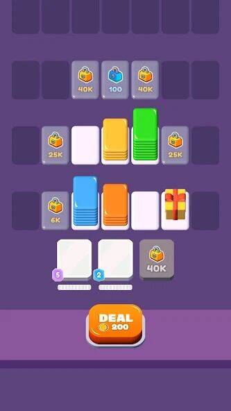 Скачать взломанную Card Shuffle Sort [Мод меню] MOD apk на Андроид