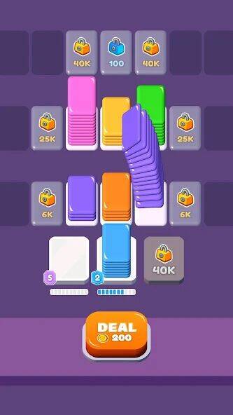 Скачать взломанную Card Shuffle Sort [Мод меню] MOD apk на Андроид