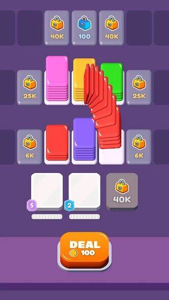 Скачать взломанную Card Shuffle Sort [Мод меню] MOD apk на Андроид