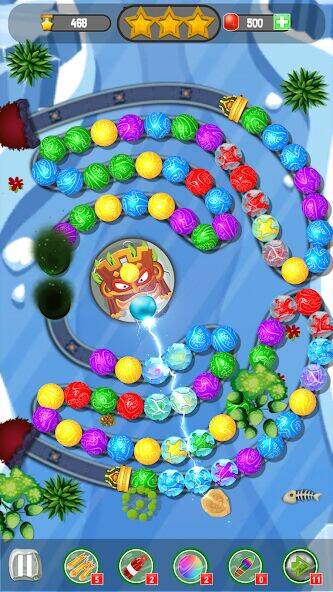 Скачать взломанную Jungle Marble Blast Games [Много монет] MOD apk на Андроид