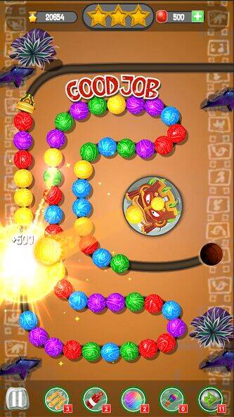 Скачать взломанную Jungle Marble Blast Games [Много монет] MOD apk на Андроид