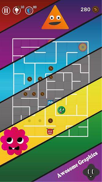 Скачать взломанную Maze Legend : A Cute Maze Game [Бесплатные покупки] MOD apk на Андроид