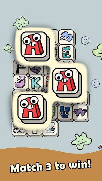 Скачать взломанную Alphabet Magic Tiles Match 3D [Мод меню] MOD apk на Андроид