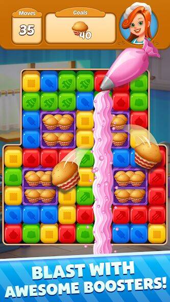 Скачать взломанную Sweet Cube Blast [Много денег] MOD apk на Андроид