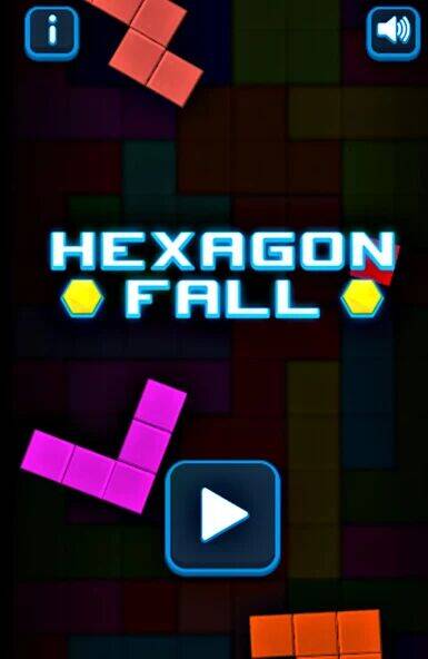 Скачать взломанную Hexagon Fall [Много монет] MOD apk на Андроид
