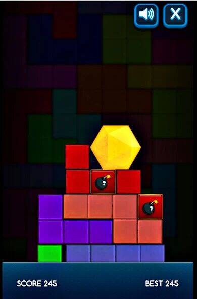 Скачать взломанную Hexagon Fall [Много монет] MOD apk на Андроид